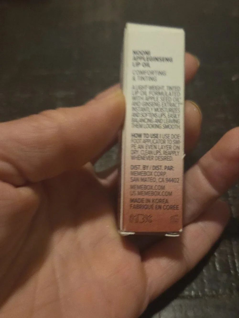 Nooni Color N Appleginseng KOREAN Tinted Lip Oil NiB